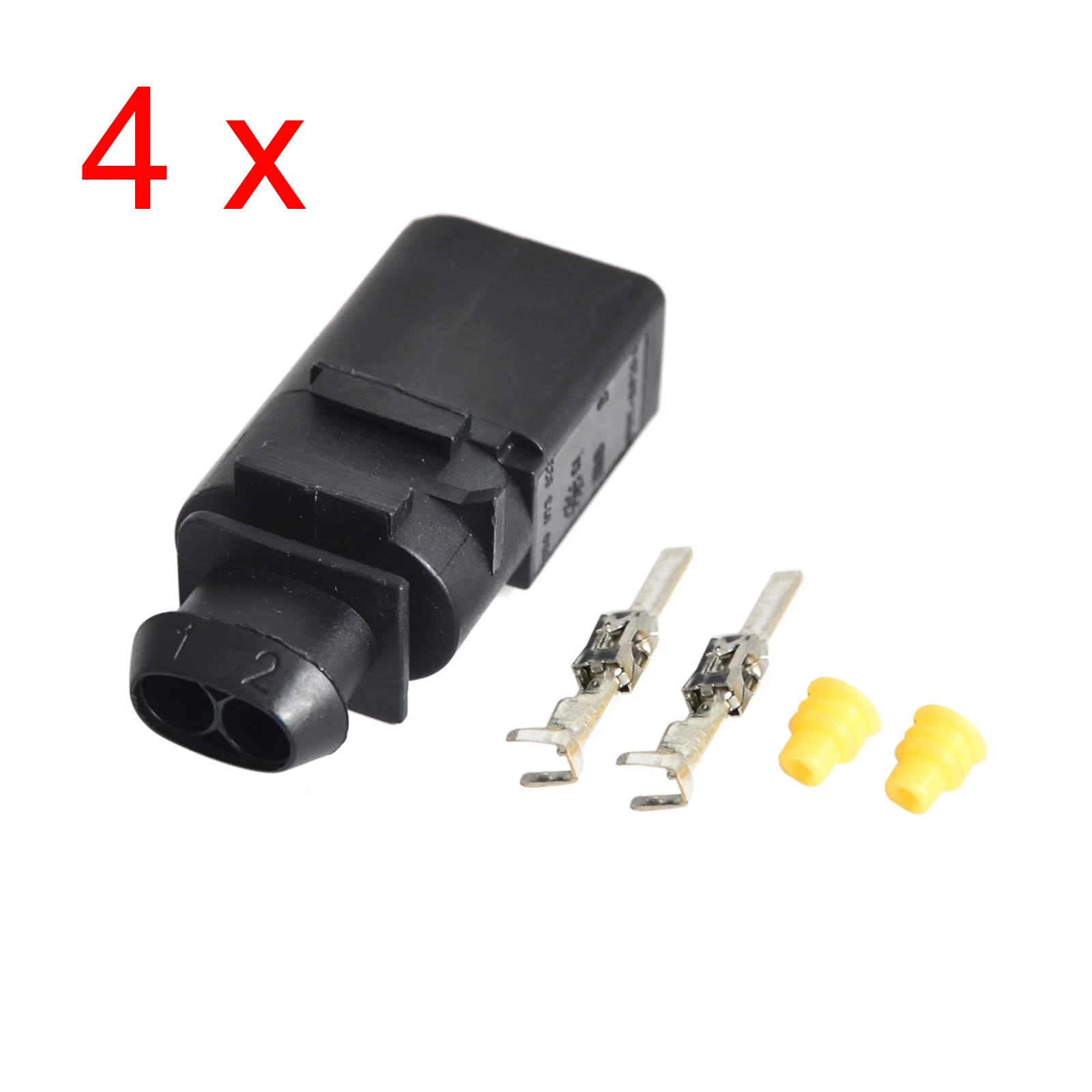 Universal 2 Pin Sealed Male JPT Waterproof Electrical Connector Kits for VW Part 1J0973702 Car Accessories