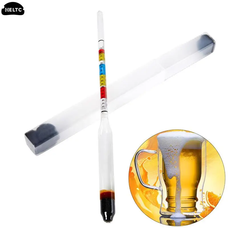 1/2pc Triple Scale Hydrometer For Home Brew Wine Beer Cider Alcohol Testing 3Scale Hydrometer Wine Sugar Meter Gravity ABVTester