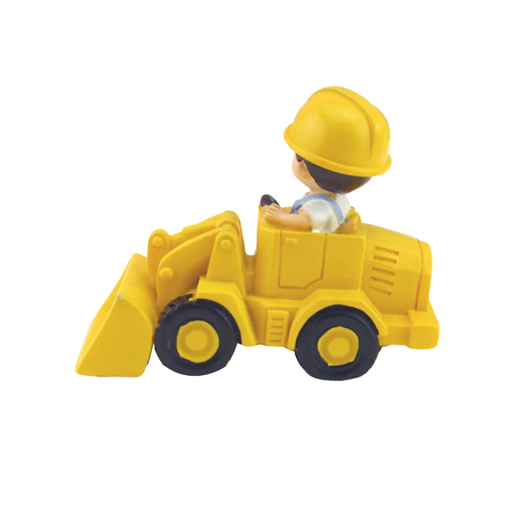 

Bulldozer Cake Decoration Cartoon Decorations for Home Ornament Craft Ornaments Party