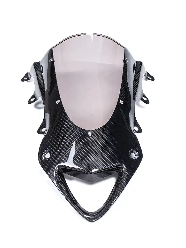 Voor BMW S1000RR 2009 2010 2011 2012 2013 2014 3K droge carbon Custom motorfiets onderdelen voorruit kap kuip - afbeelding 2