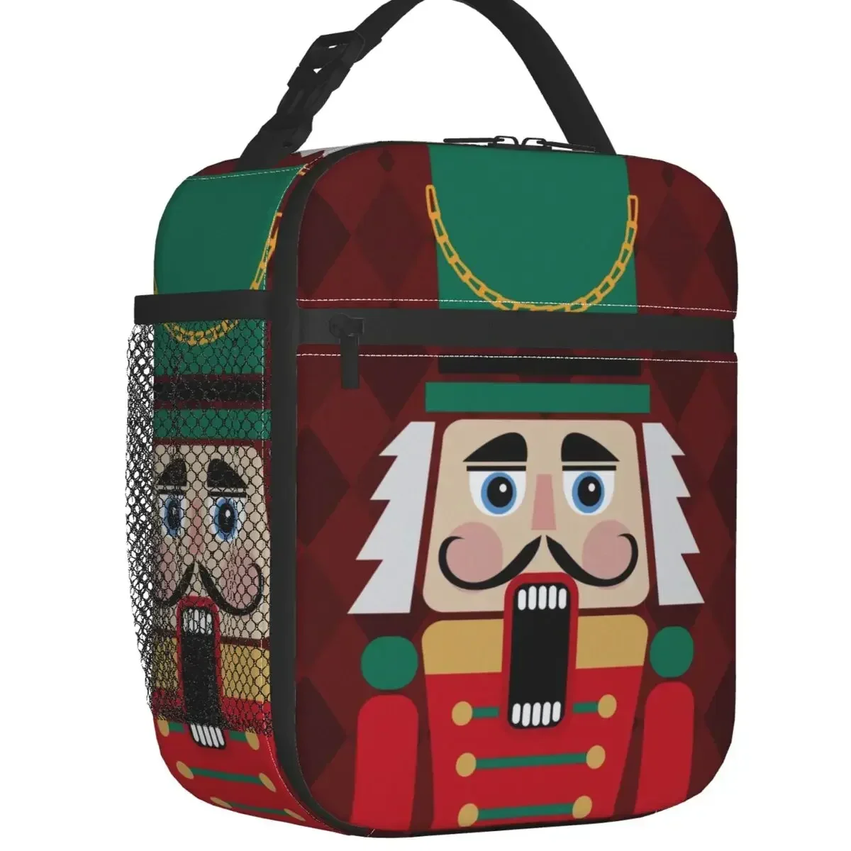 

Custom Nutcracker Doll Lunch Bag Women Cooler Thermal Insulated Lunch Boxes for Children School