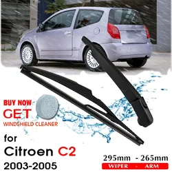 Car Wiper Blade Rear Back Window Windscreen Windshield Wipers For Citroen C2 Hatchback 295 mm 2003-2005 Auto Accessories