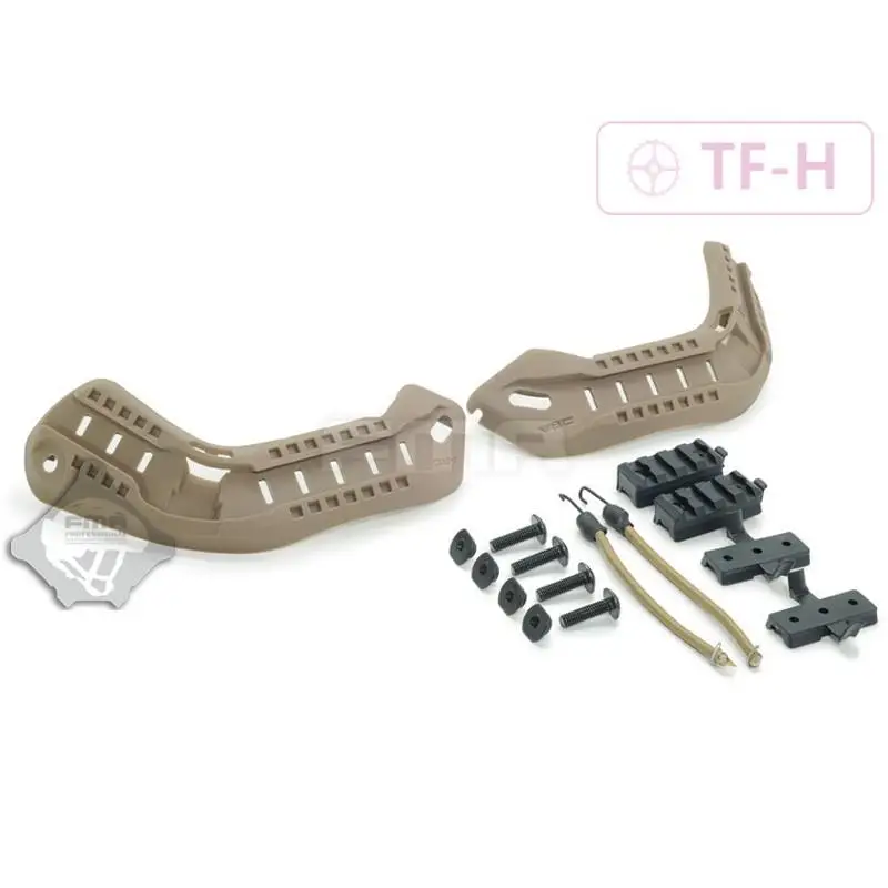 FMA ACH-ARC MICH 2000 Kit di montaggio su guida accessorio per casco guida laterale BK/DE/FG