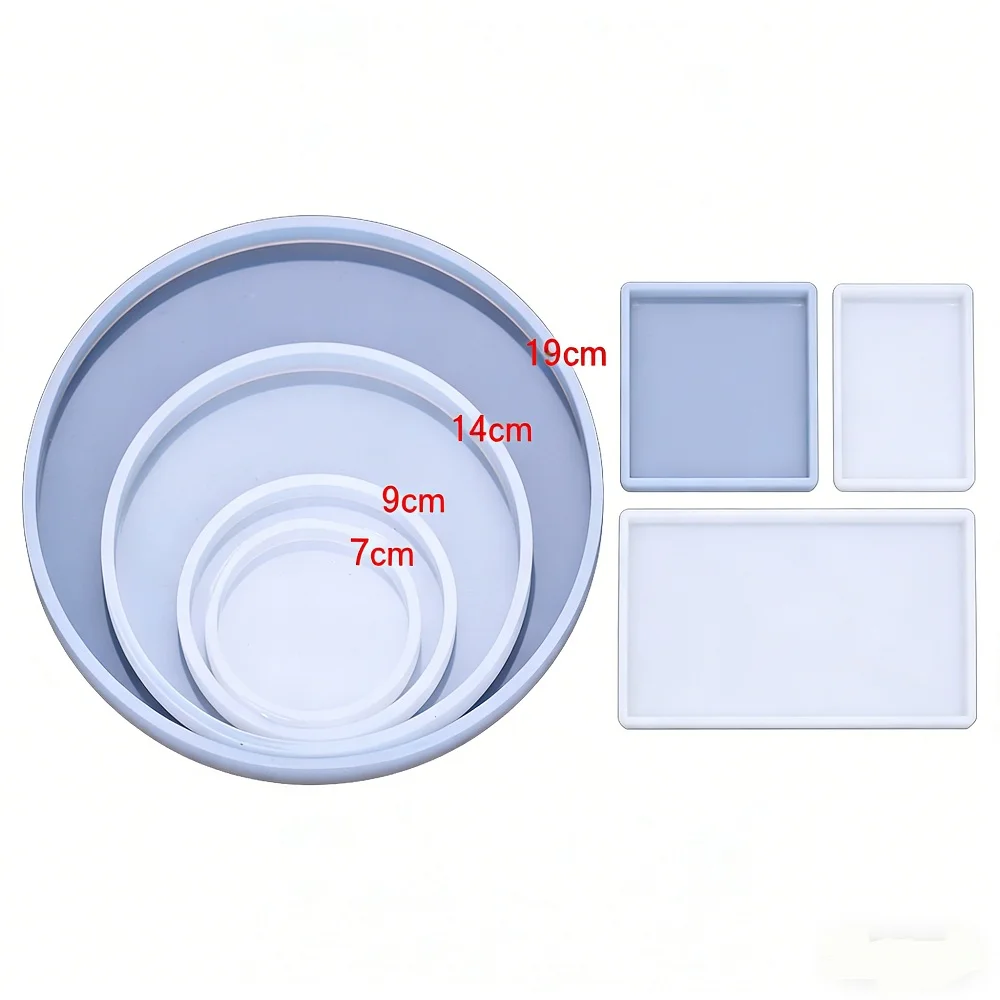 

Geometry Square Round Oval Rectangle Scrap Booking Silicone Mold For Jewelry Resin Silicone Mould Handmade DIY Epoxy Resin Molds