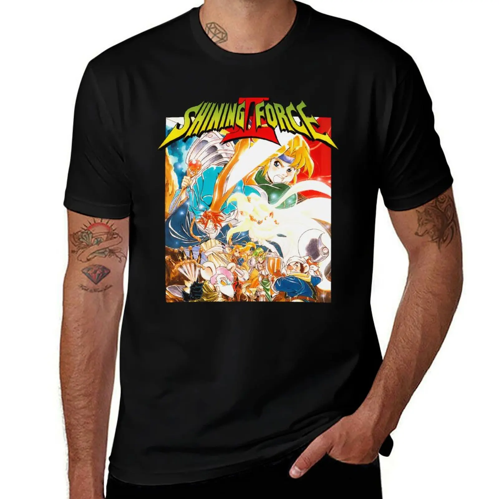 

Shining Force 2 Japanese Mega Drive Artwork T-Shirt t shirts cotton 100% man t shirt designer T-Shirt