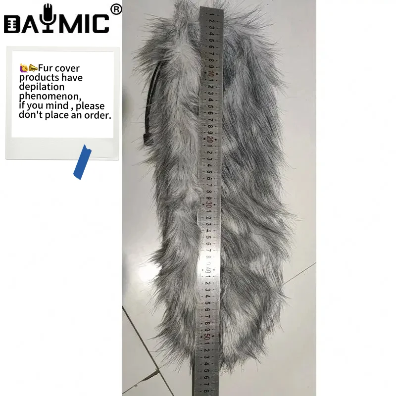 Blimp Outdoor Mic furry Cover Mic Furry Windshield Fur Sleeve Windscreen Wind Muff Soft For Microphones International Recording