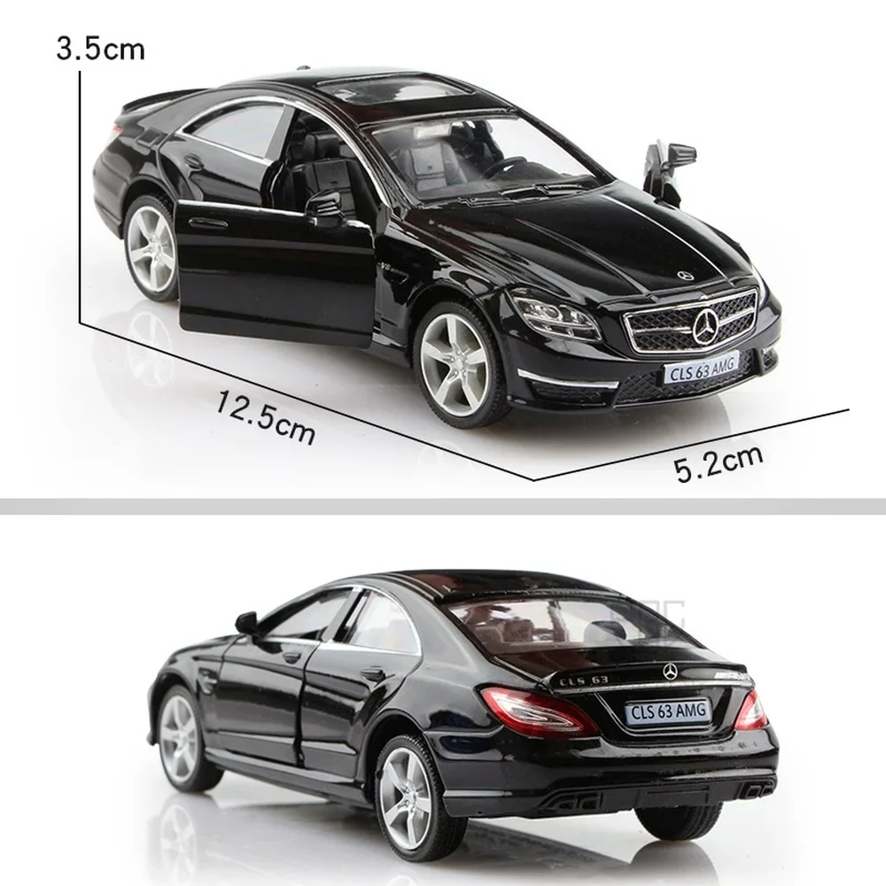 1:36 Mercedes Bens CLS 63 AMG Diecast Alloy Toy Car Model VW Beetle Camaro Rubber Tires Vehicle For Boy Kids Gift Collection