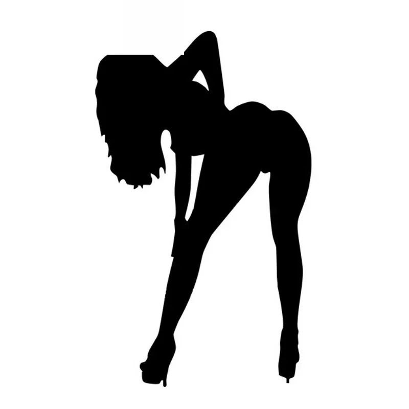 

Sexy Girl, Funny and Temptation, Suitable for All Kinds of Car Stickers, Decals, Decorative Car Shapes, Black/white, 15cm*9cm