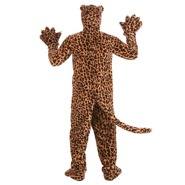 Disfraz de Halloween para niños y adultos, traje de cosplay de leopardo, monos bonitos de alta calidad, envío rápido