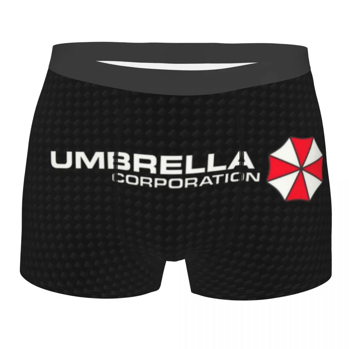 Male Fashion Umbrella Corporation Logo Underwear Video Game Boxer Briefs Stretch Shorts Panties Underpants