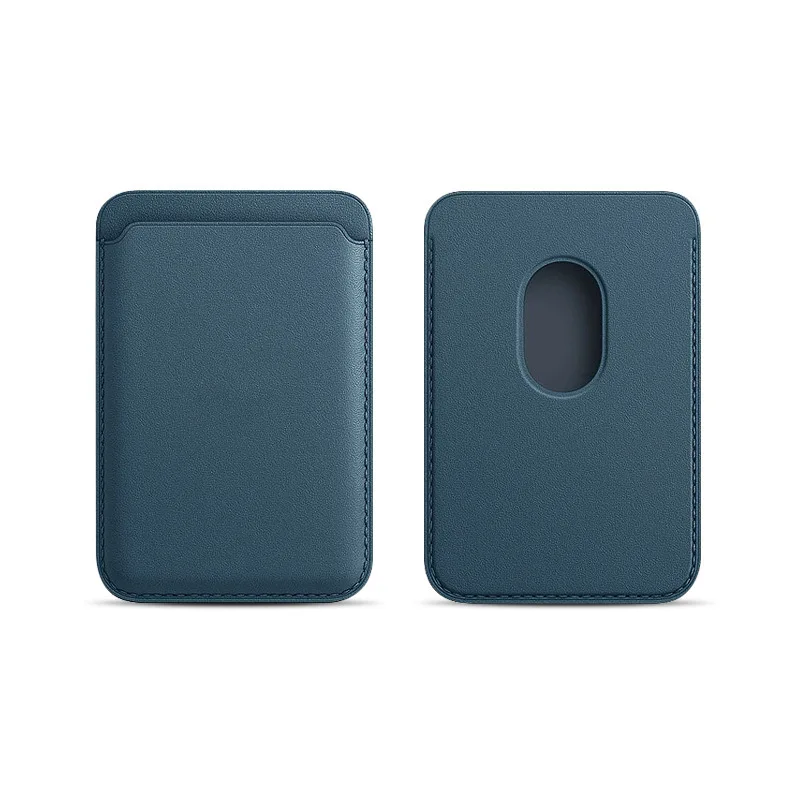 Magnetischer Kartenhalter aus Leder PU-Kartenhülle Ausweiskartenhalter Handy-Rückseitenaufkleber-Tasche für Magsafe iPhone 17 Kartenhalter-Abdeckung