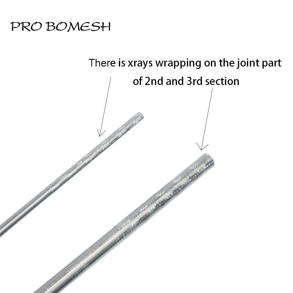 Pro Bomesh-Canne de coordinateur de construction en fibre de carbone, ML, M, H, 5 sections, X-Ray Wrapping, Bass vierge, DIY, Travel Newest, Blank, Newest