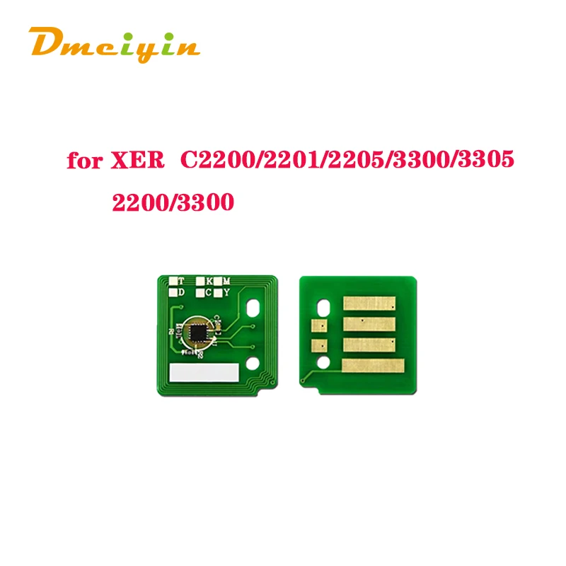 91k Pages Drum Chip and  KCMY Color Toner Chip for Xerox DocuCentre-III C2200/2201/2205/3300/3305/ApeosPort-III2200/3300