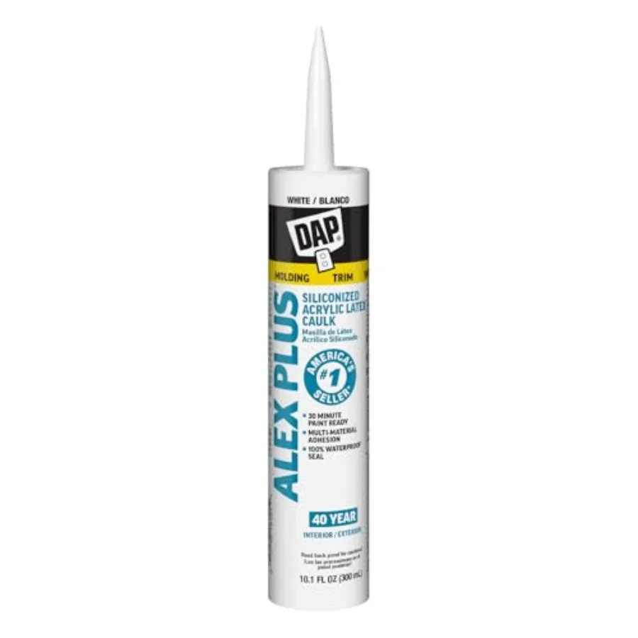 

INC 18152 10.1oz White Alex Plus Acrylic Latex Caulk with Silicone