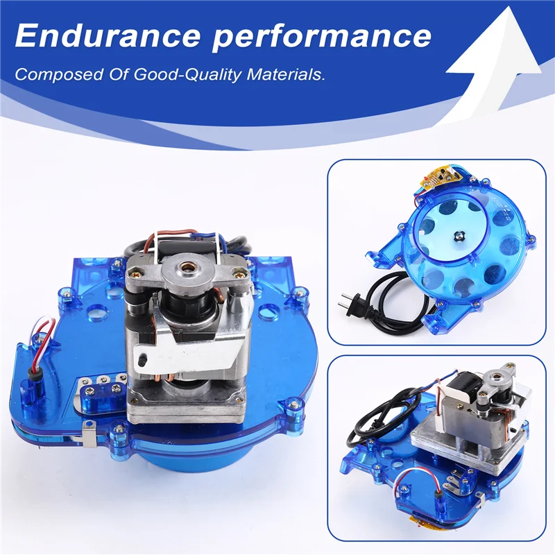 B24C-azul tolva de monedas fichas de plástico Motor de rueda de monedas para máquina Arcade con ranura piezas de gabinete accesorios de juego de frutas enchufe estadounidense