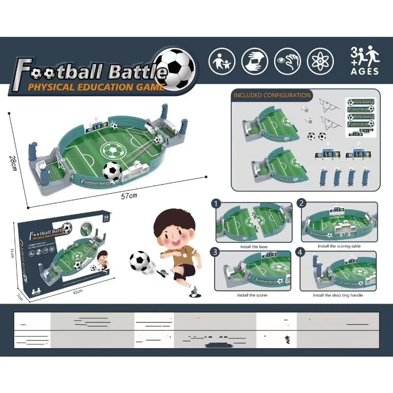 Детские футбольные спортивные игрушки, наборы для настольного футбола, семейные игры с мячом, интерактивная домашняя и уличная развивающая игрушка для мальчиков