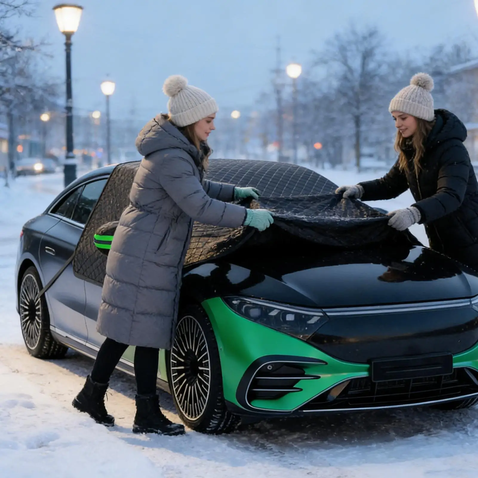 Auto Windshield Snow Cover 263x117cm Heavy Duty Waterproof Protector Weatherproof Glass Sun Visor Anti Freeze Car Accessories
