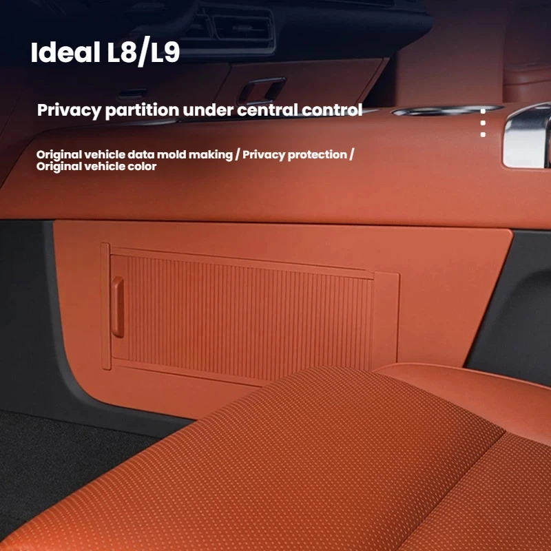 Suitable for LEADING IDEAL L8/L9 privacy partition under the central control, storage box, car interior supplies