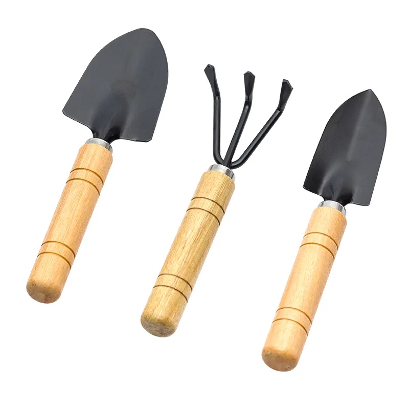 Hand Shovel for Gardening Trowel Garden Tool - 3Pcs Planting Tools Small Garden Rake Ergonomic Hand Tools Set