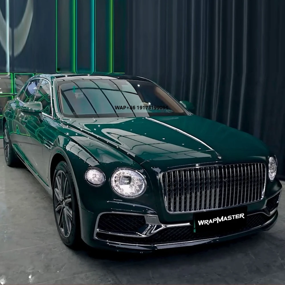WRAPMASTER Top Quality Glossy Deep Green TPU Self-repairing Colored PPF Paint Protect Film Wet Install