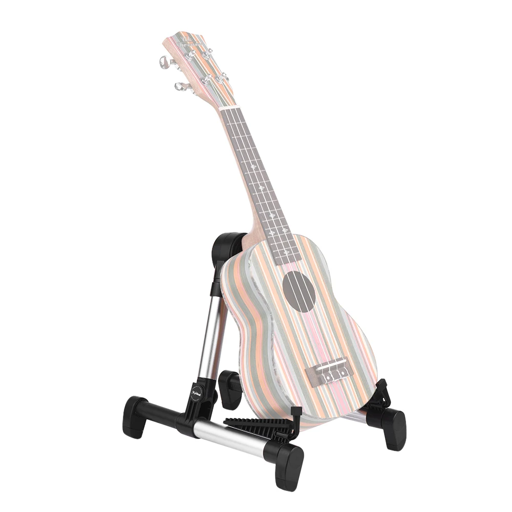 

Folding Universal Guitar Stand Holder Bracket Support Aluminum Alloy Upright A-frame with Stretchable Length for Acoustic