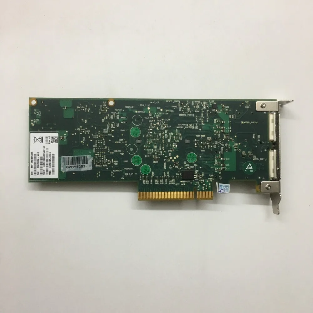 Mellanox MHRH2A-XSR Adattatore server PCI-E a doppia porta INFINBAND da 10 Gb
