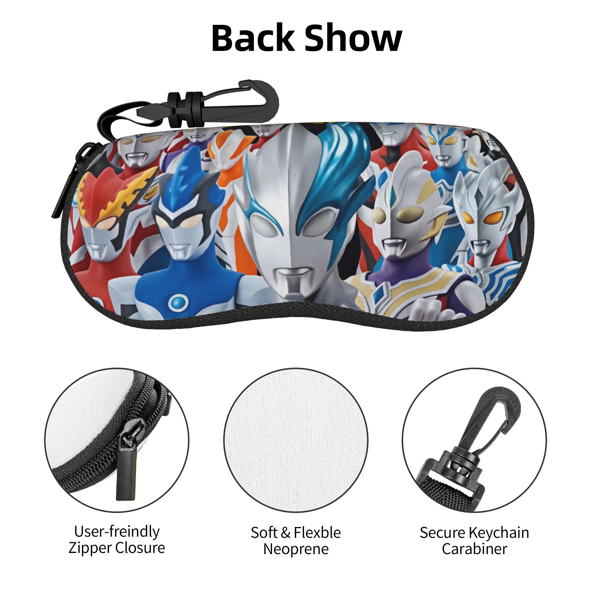 Ultraman Blazar Blu Decker Trigger Rosso Z Taiga Geed X Shell Brillenschutzetuis Damen Herren Sonnenbrillenetui Brillentasche