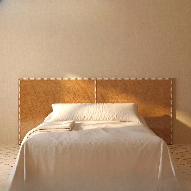 

Medieval solid wood double bed retro style art sense bedroom widescreen natural tree tumor skin 1.8 bed