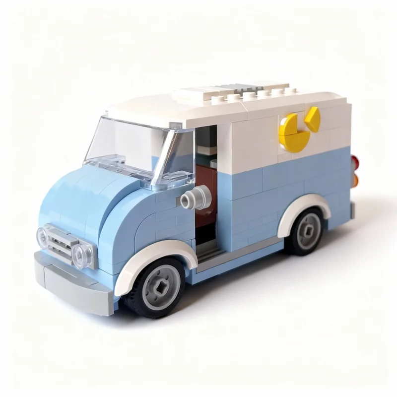 

238pcs MOC Dairy Van City Traffic Model Building Blocks Construction Toy Christmas Gifts DIY Creative Idea Education Assemble