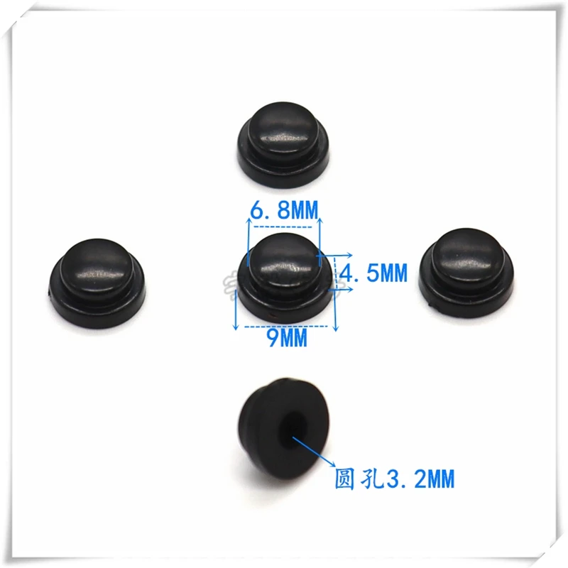 30PCS High Quality Plastic Button Cap Power Button Cap 6.8X4.5MM Light Touch Switch Cap Round Hole 3.2MM Switch Cap