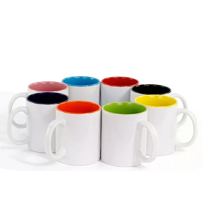 350ML 12oz Ceramic Mug Blank For Sublimation Without any image on Cup Virgin White