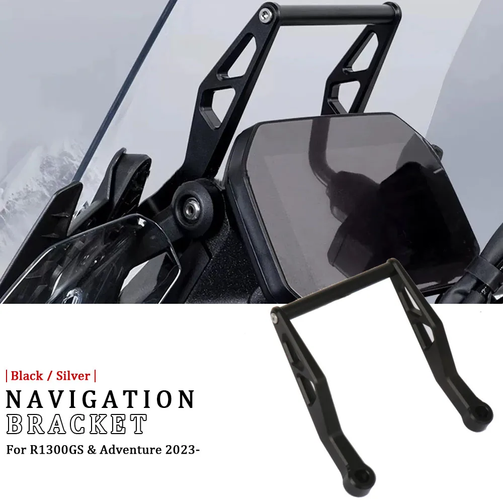 รถจักรยานยนต์ CNC Navigation Bracket ผู้ถือโทรศัพท์มือถือ GPS Mount สนับสนุนสําหรับ BMW R 1300 GS R1300GS ผจญภัย R1300gs 2023-