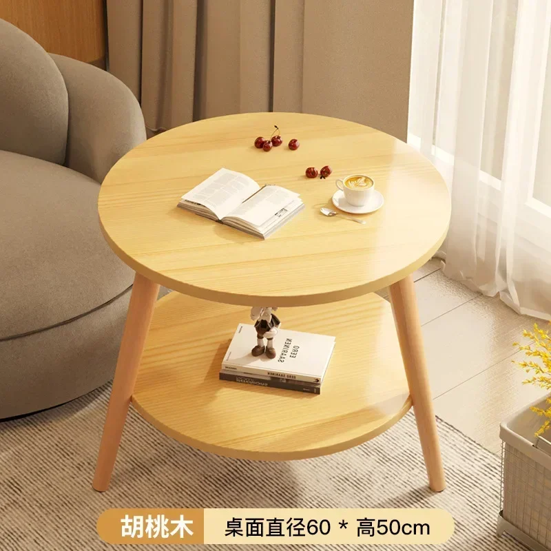 Small Coffee Table Mini Simple Bedroom Bedside Table Balcony Home Living Room Internet Celebrity Sofa Side  Round Table