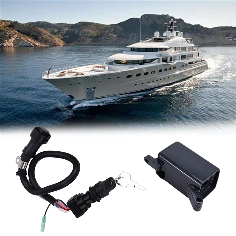 

N26R-10Pins Cables Main Switch Assy+Control Arm Box For Outboard 2 Stroke 50HP 60HP 70HP 85HP 6H3-82510-10-00