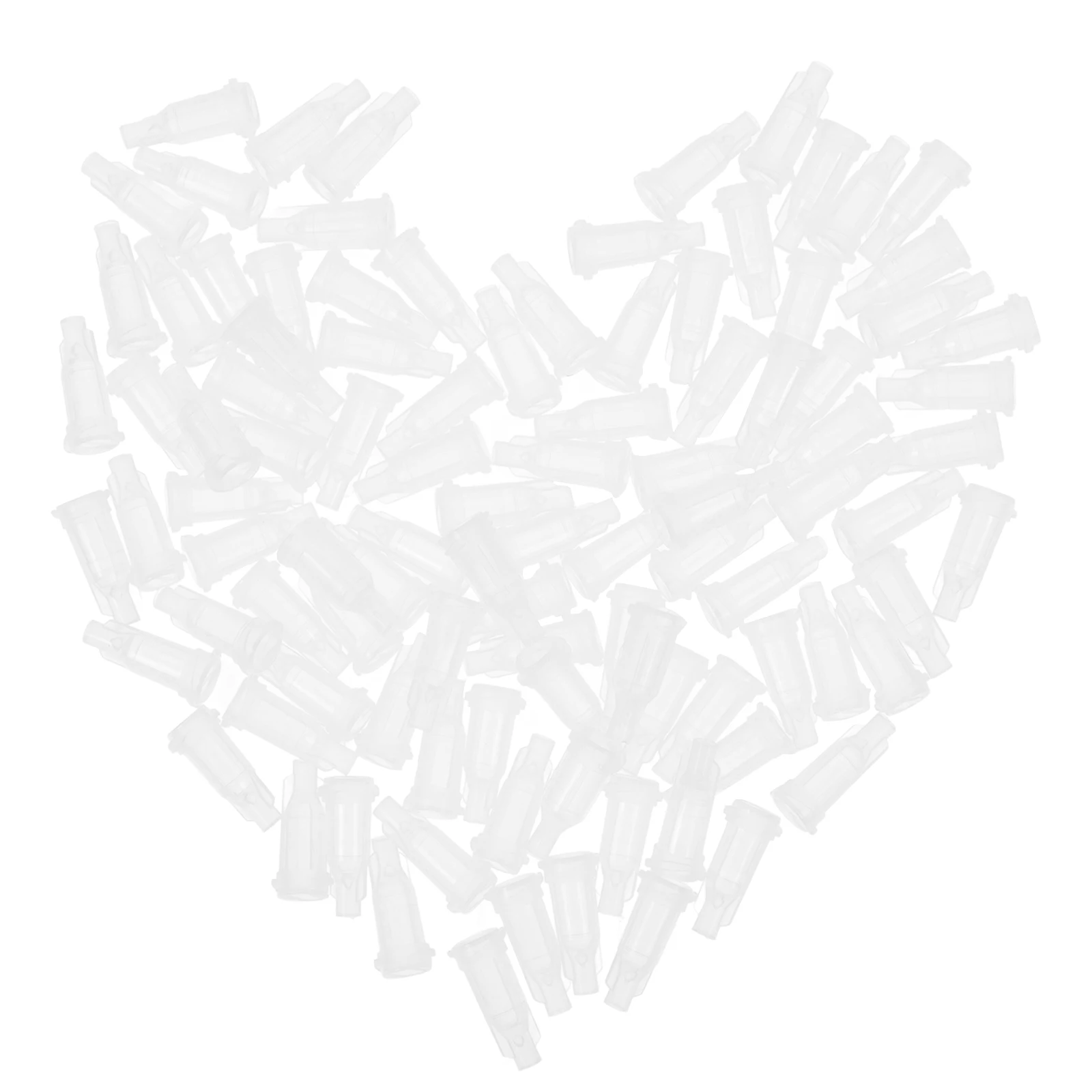 

100 Pcs American Style Syringe Sealing Cap Plastic Replacement Luer Lock Bottle