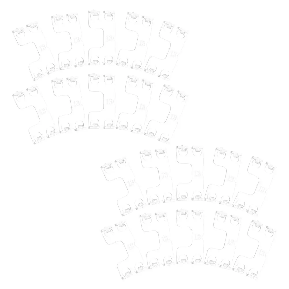 

30Pcs Butterfly Shaped Plastic Clips for Blinds Clear Replacement Valance Clips Window Blind Clamp Support