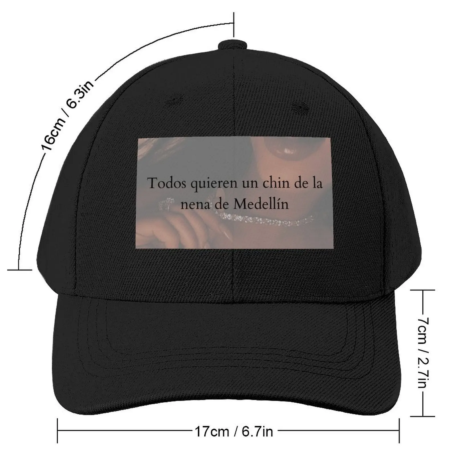 La nena de Medellín Baseball Cap New Hat Beach Hip Hop Wild Ball Hat Mens Hats Women's