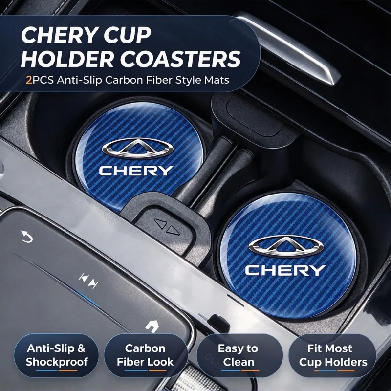 Car Cup Holder Coaster Auto Center Console Cup Protector Car Anti-vibration Water Cup Pad For Chery Omoda 5 C5 9 C9 7 E5