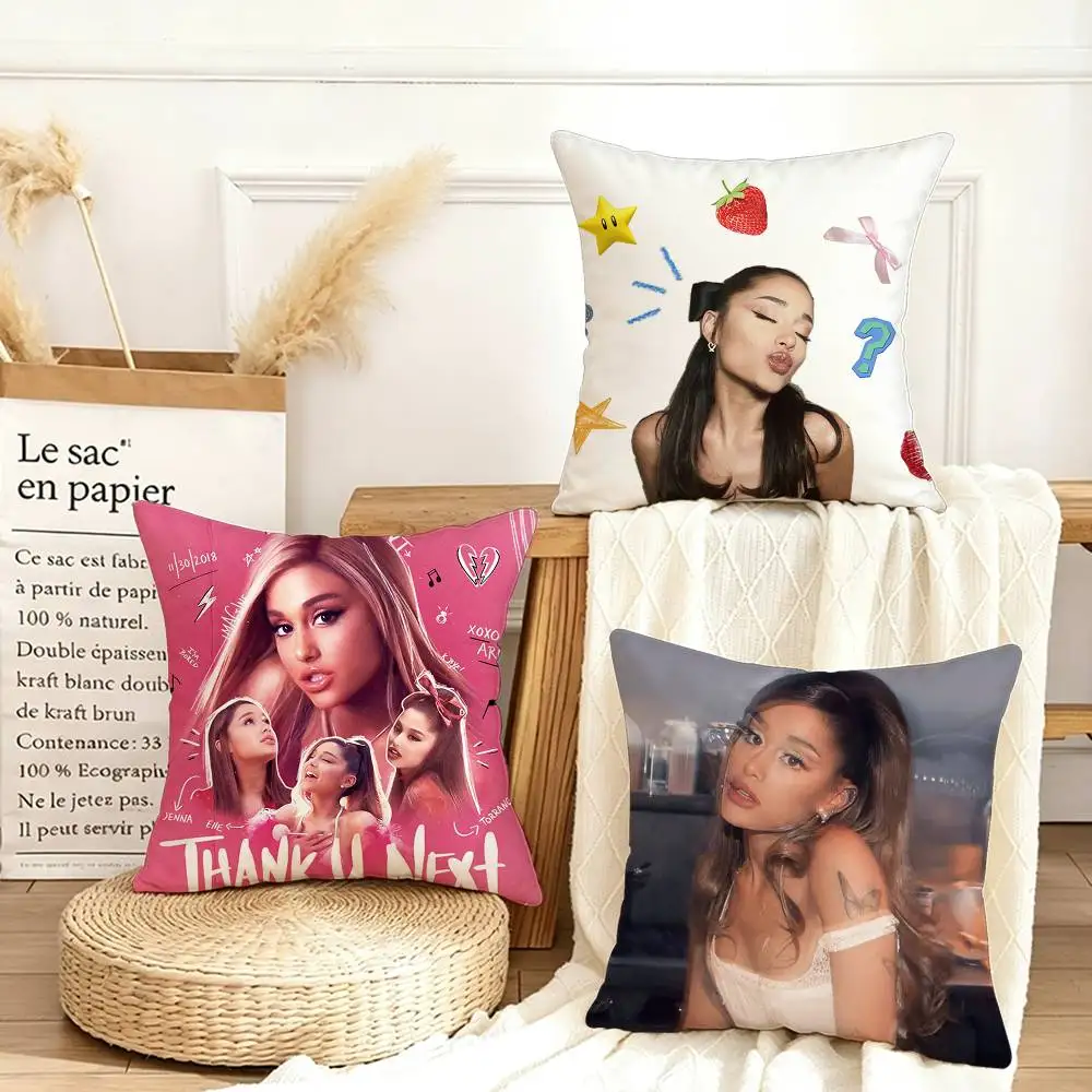 

American pop singer Ariana Various Sizes Square Pillow Case For Car Home Bedchamber Decor