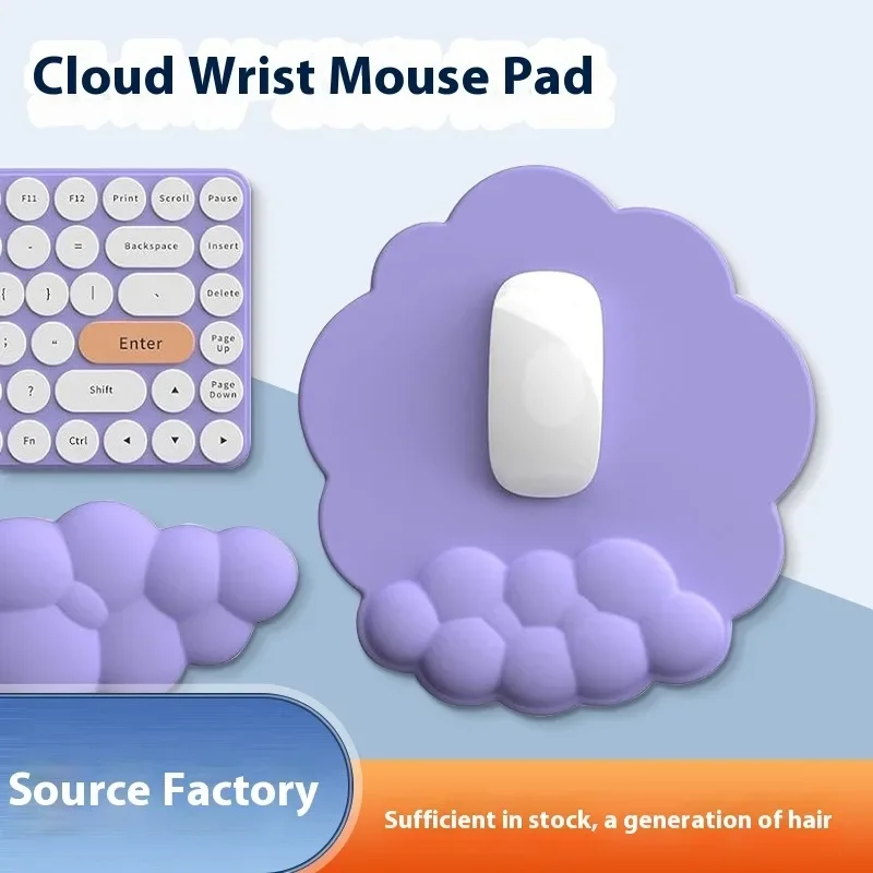 

New Arrival Simple and Thick Cloud Hand Support Wrist Mouse Pad Non-slip Waterproof Office Learning Wrist Pad Universal