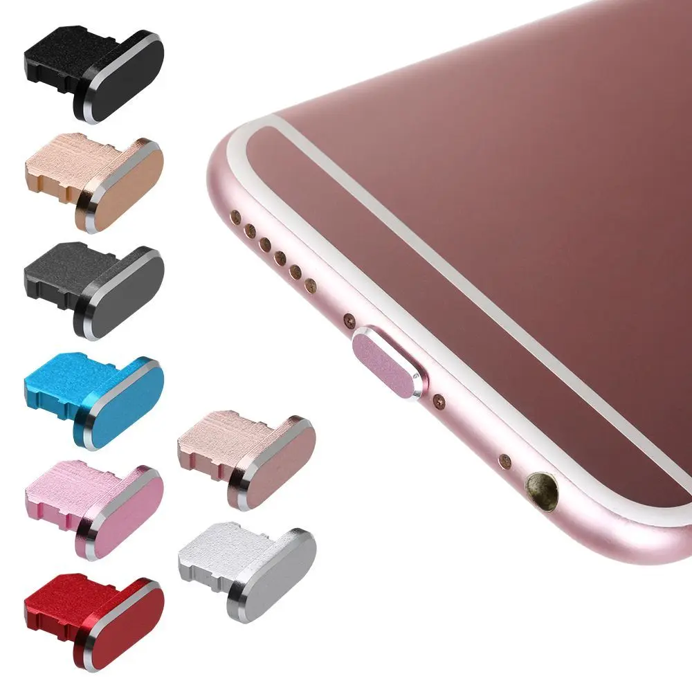 Aluminum Alloy Anti Dust Plug for iP 13 12 11 X XR Max 8 7 6S Plus iPad AirPods Apple Series Lightning Port Metal Cover