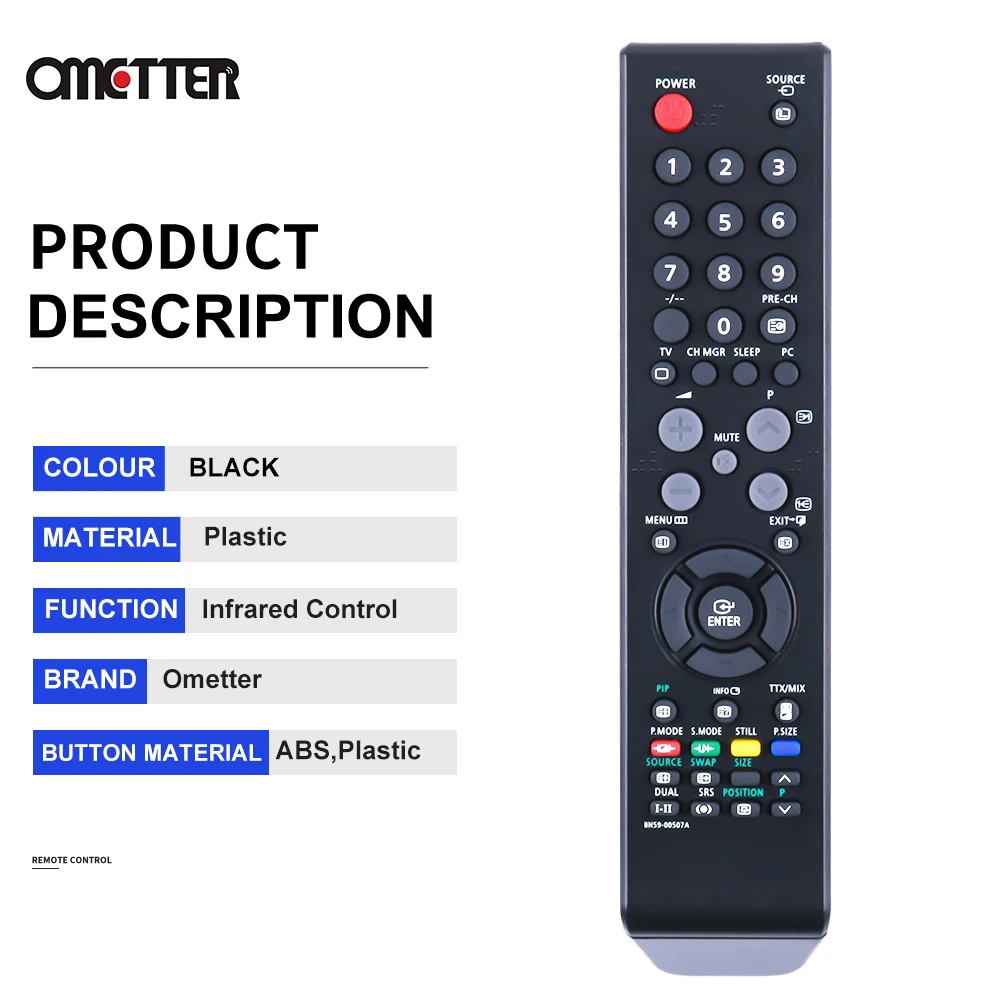 New BN59-00507A for Samsung TV Remote Control LE40N8 LE40N87BD LE40N87BDX LE40N87BDX/XEU LE46N7 LE46N71B LE46N71BX LE46N73BD