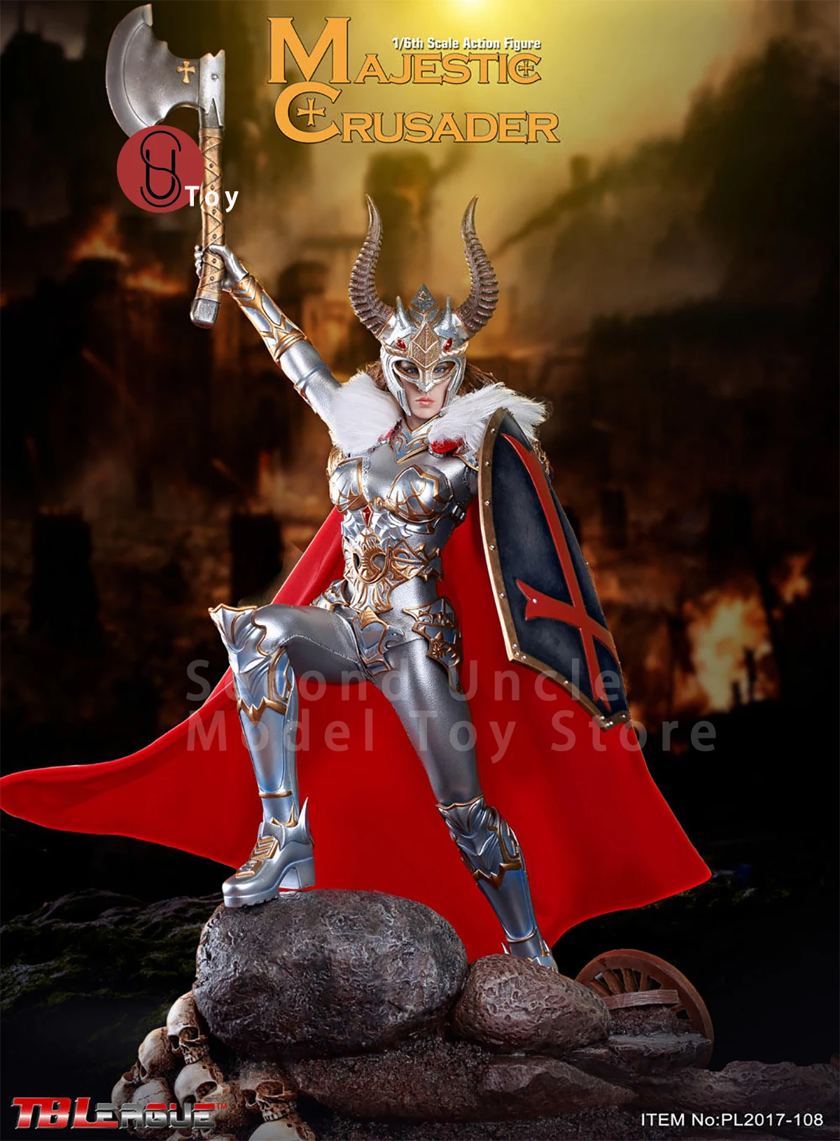 

TBLeague PL2017-108 1/6 Majestic Crusader Out of print figurines 12''Female soldier Action figure Full Set Collectible Model Toy