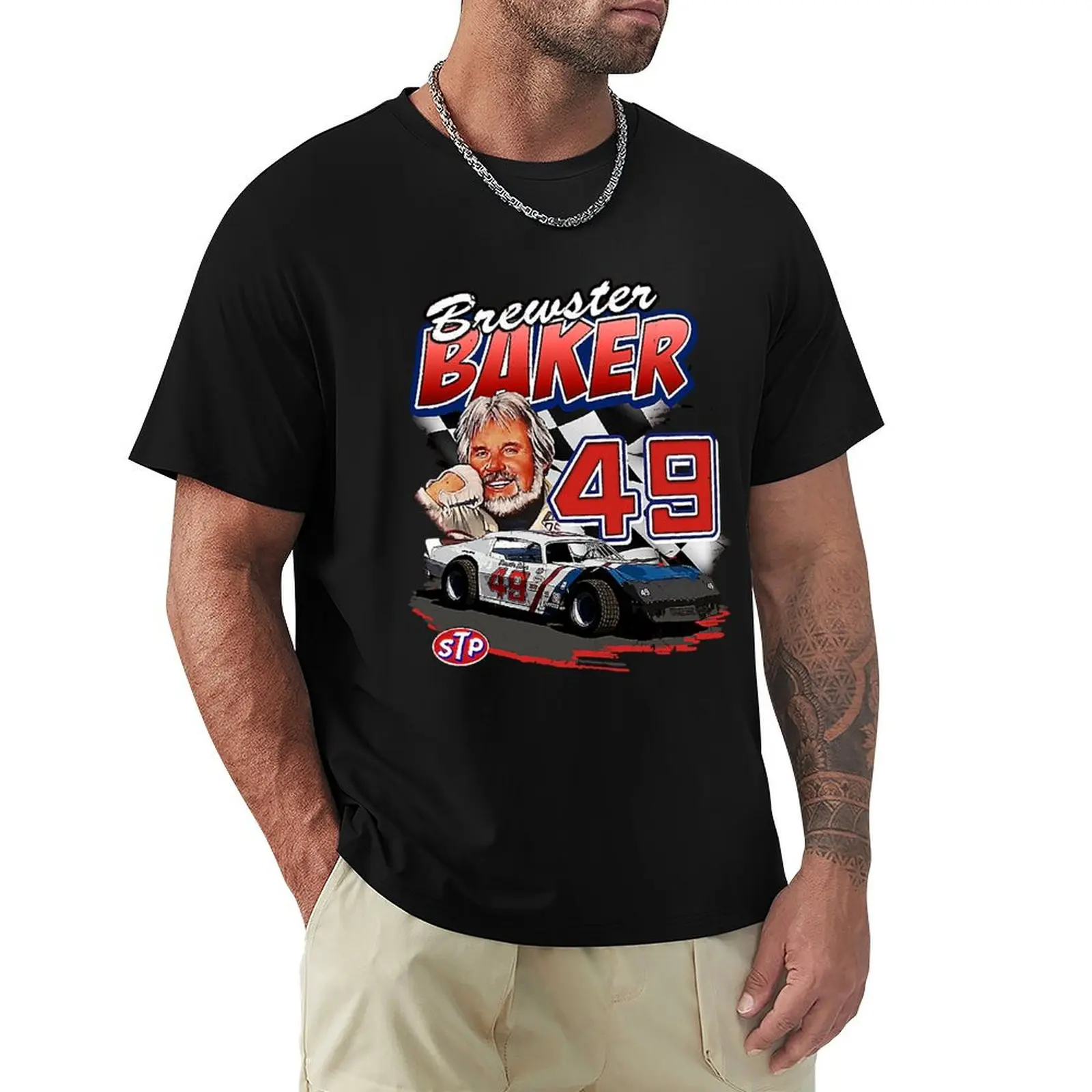 

Brewster Baker Mens My Favorite T-Shirt vintage funny gifts kawaii clothes plus size men clothing
