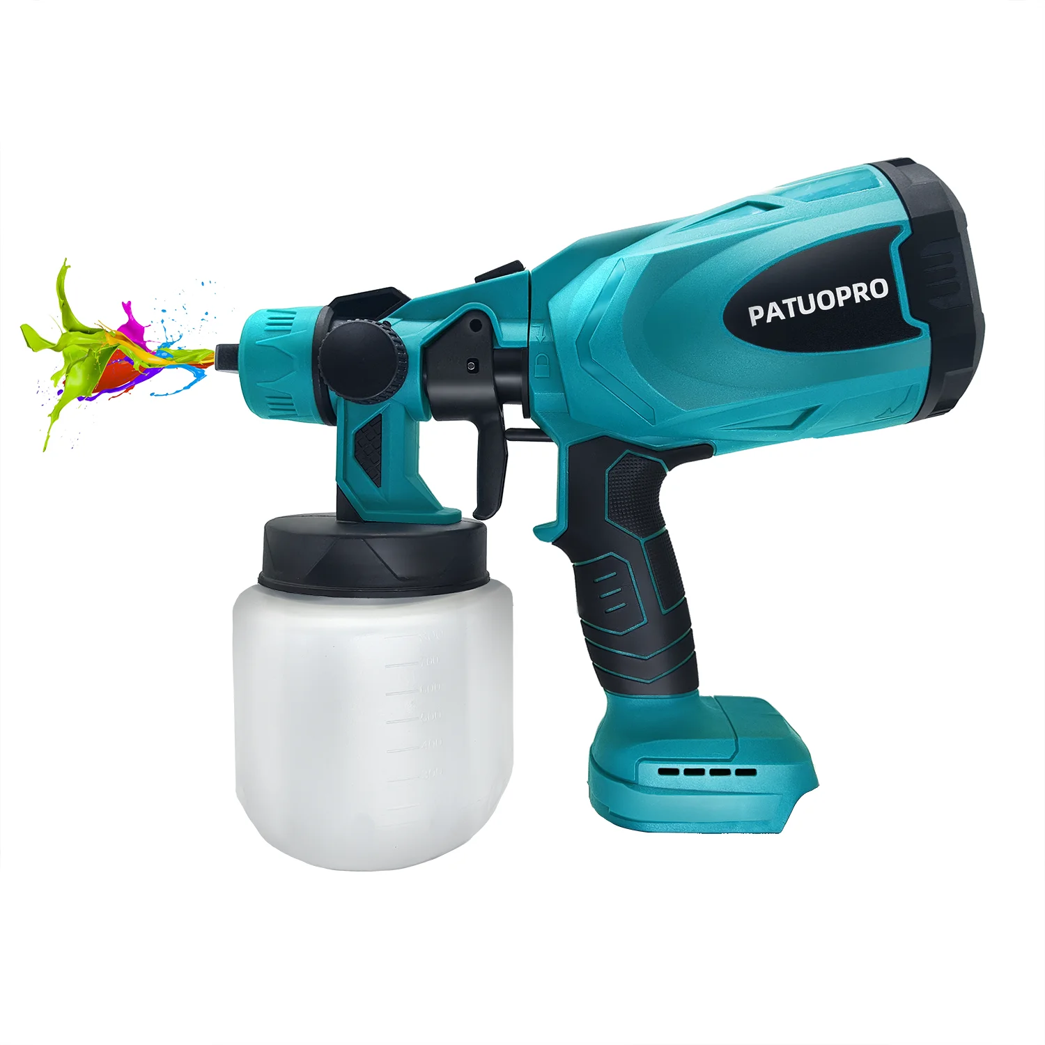 

Electric Cordless Paint Sprayer Gun for Wood Fence Furniture Cabinets Walls Fit Makita 18v Battery without Battery