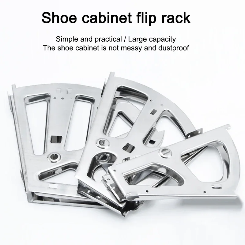 

2PCS Shoes Drawer Cabinet Hinge 1/2/3 Layer Cabinet Hinge Rack Stainless Steel Foldable Shelf Fitting Metal Hardware Accessories