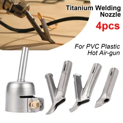 4Pcs 5mm/7.5mm Speed Welding Nozzle For PVC Plastic Hot Air Gun Triangle Y Type Soldering Tip Nozzle Titanium Alloy Welding Head