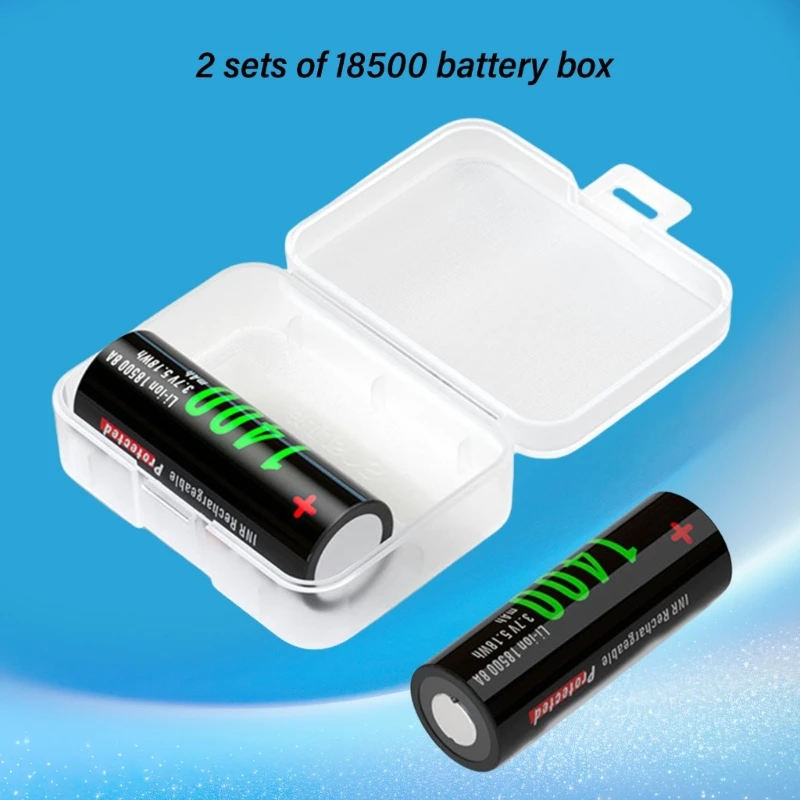 Plastic Battery Container for 18500 Battery Storage Safeguards Your Batteries from Short Circuits Accident Drop Box