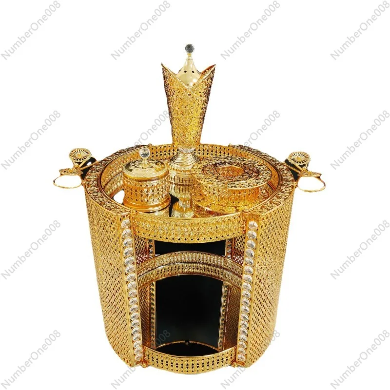 

Coffee Table Aromatherapy Burner, Luxury Home Aromatherapy Ornament, Metal Aromatherapy Set