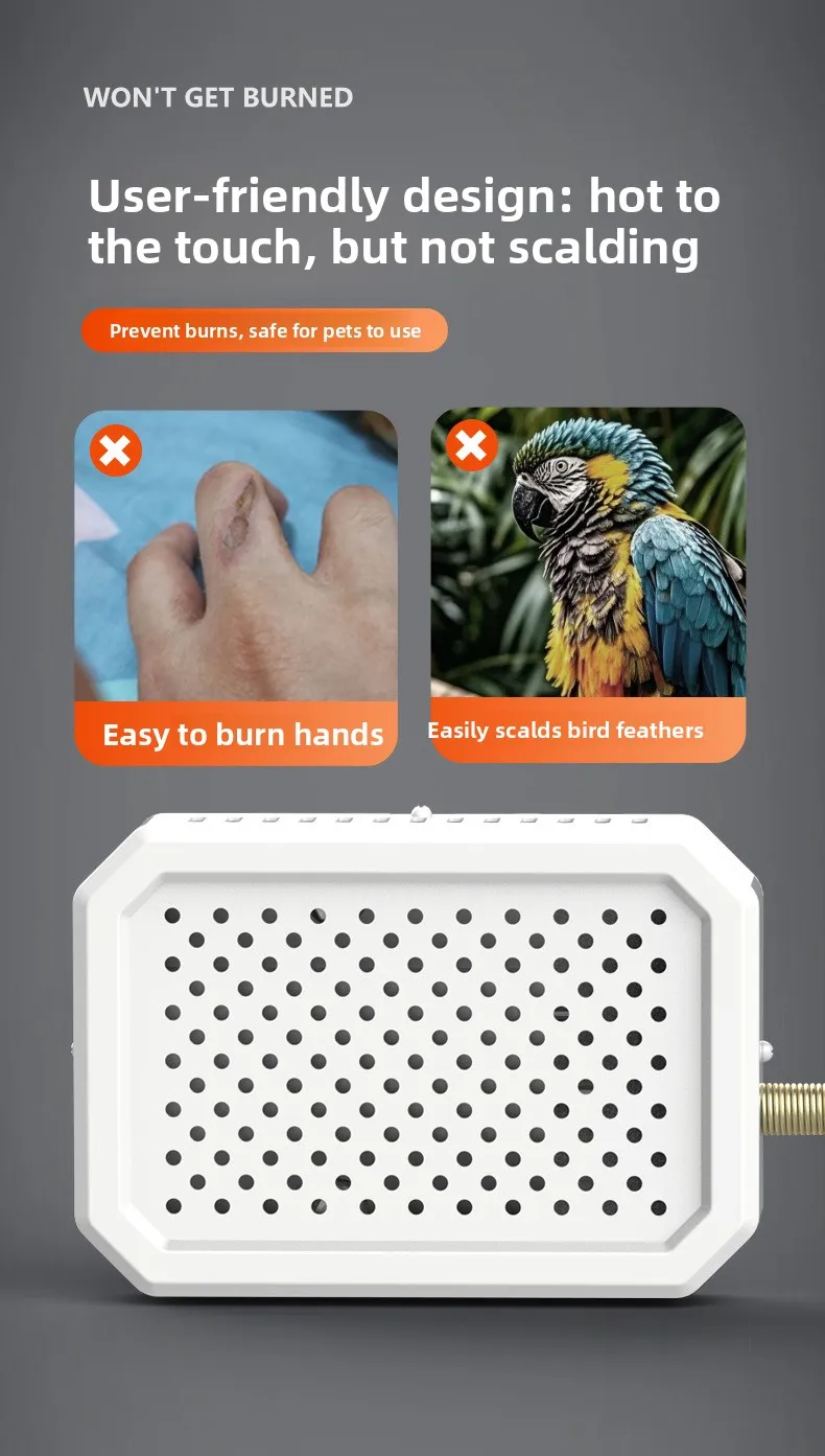 سخان الطيور ثرموستاتي الدواجن دفئا لحظيرة الدجاج الببغاء الببغاء غينيا الطيور سحلية الديك التعشيش الموئل لوازم